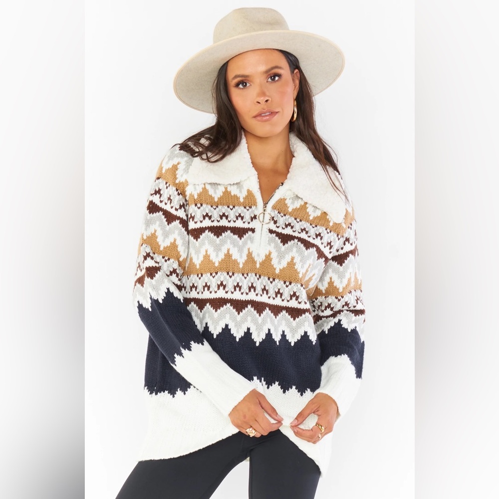 Show Me Your Mimi Sun Valley Pullover - Fair Isle